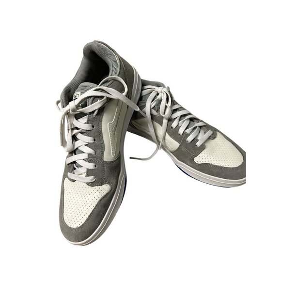 Lakai Telford Low Mens Skate Shoes Size 12 Gray & White Suede & Mesh *Read - Picture 12 of 15